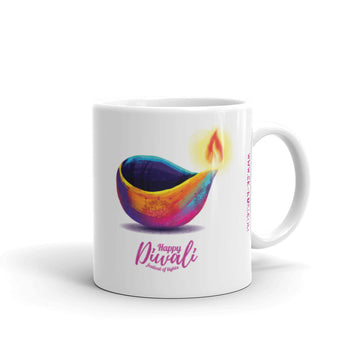 Happy Diwali White Glossy Mug