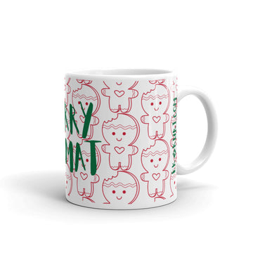 MERRY KISMAT - White glossy mug